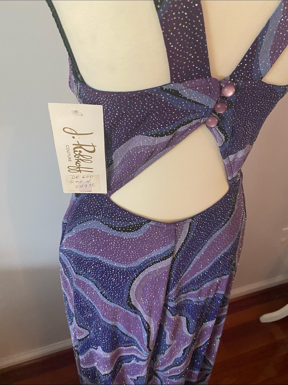 NWT Joseph Ribkoff couture size 4 formal dress firm price - Picture 6 of 10
